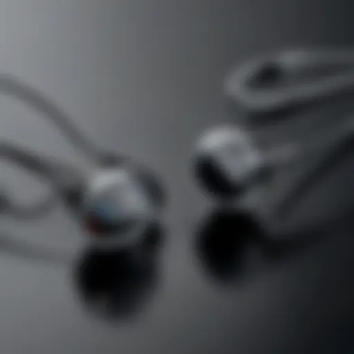 Premium wireless in-ear headphone design showcasing sleek aesthetics
