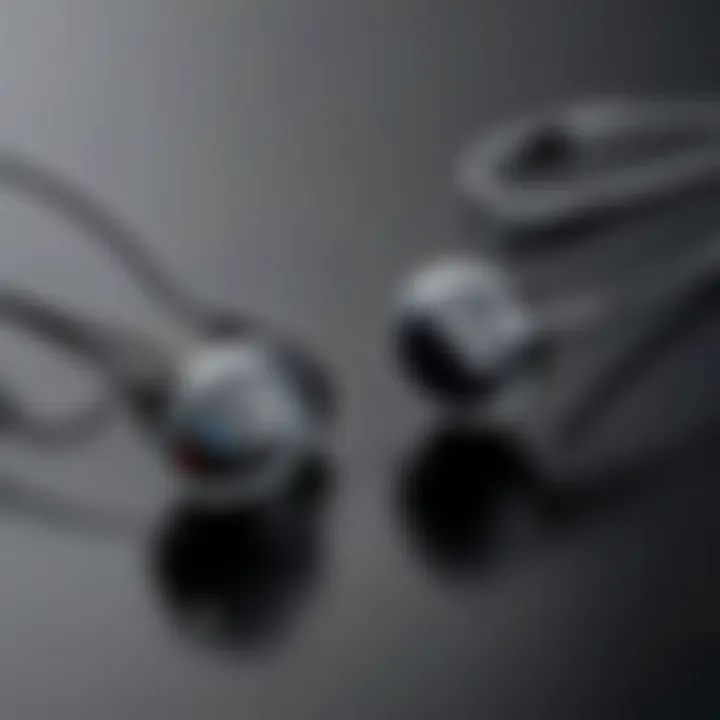 Premium wireless in-ear headphone design showcasing sleek aesthetics