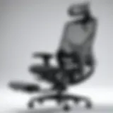 Ergonomic chair design showcasing lumbar support