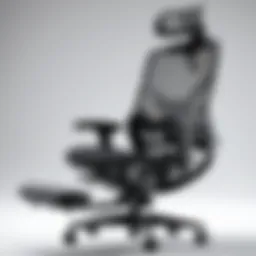 Ergonomic chair design showcasing lumbar support