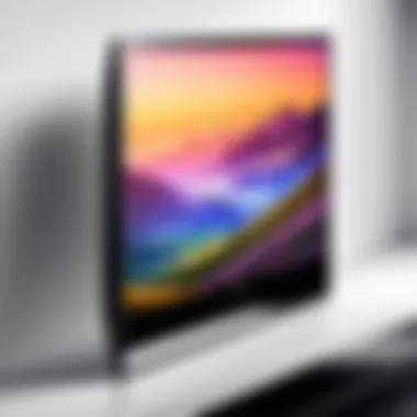 Detailing the Innovative Features of the Frame TV Close-up of the Samsung Frame TV showcasing its sleek design and features.