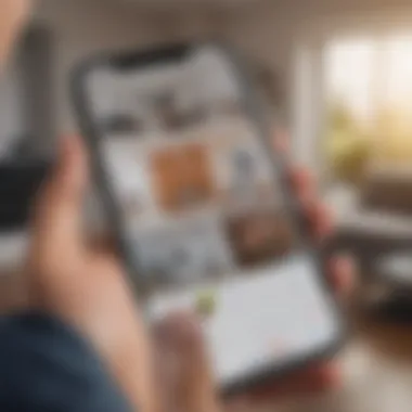 Real-time Security Alerts for Enhanced Protection Homeowner receiving real-time security alerts on mobile device