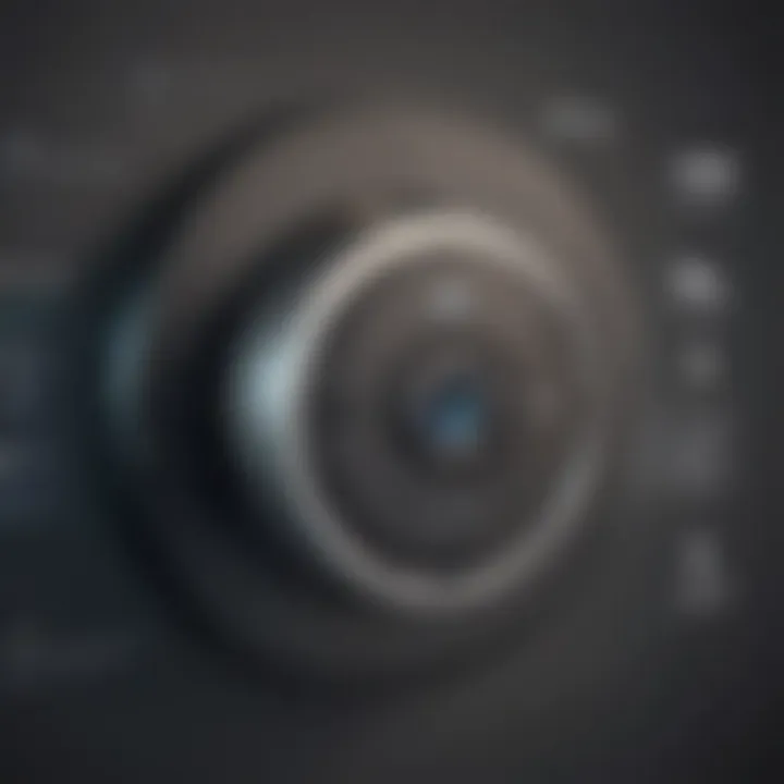 Close up of WiFi lock mechanism with advanced security features