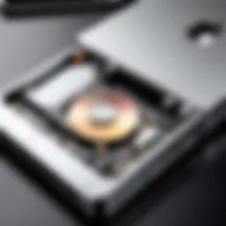 Innovative design of MacBook Pro disk drive