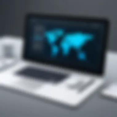 A futuristic interface showcasing evolving search technologies