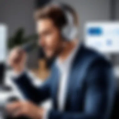 Enhancing Workplace Productivity with Wireless Headphones A stylish workspace with wireless headphones, emphasizing productivity and comfort during work hours