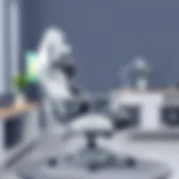 Cozy gaming chair with ergonomic design