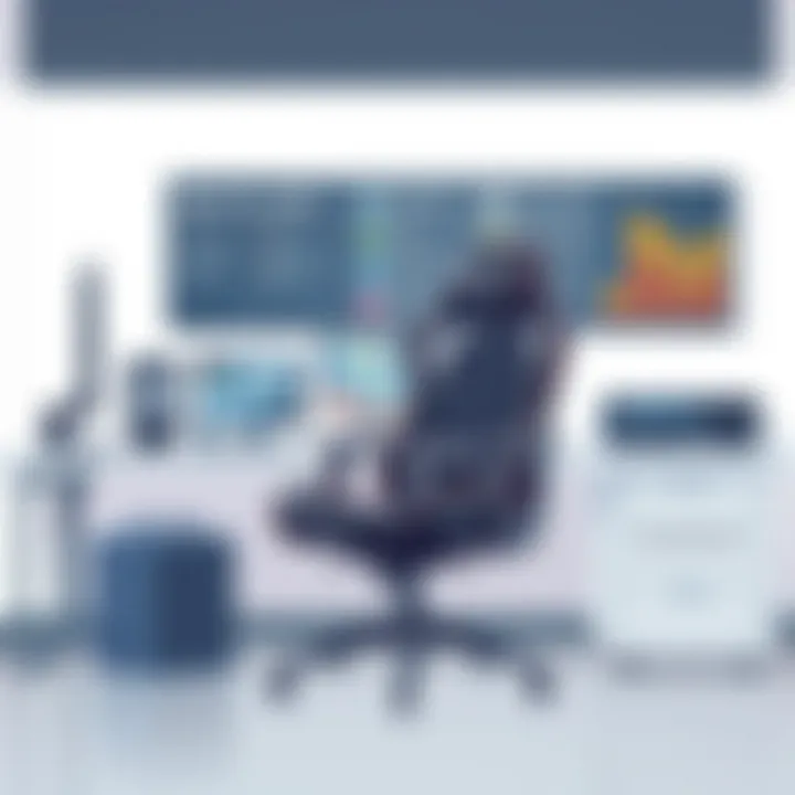 Stylish Budget Gaming Chair in a Gaming Setup Stylish budget gaming chair in a gaming setup