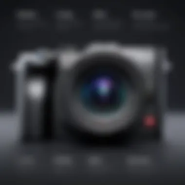 Detailed Look at Vlogging Camera Features Close-up of camera features and specifications