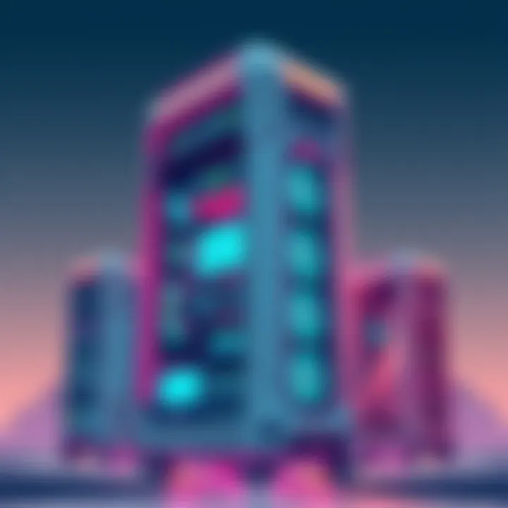 Futuristic alien computer tower design