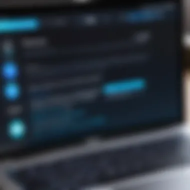 Amazon Alexa App Interface Overview of Amazon Alexa app interface on MacBook.