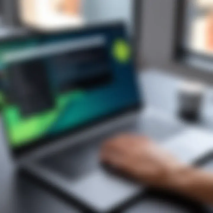 Installation process of Android OS on a laptop device