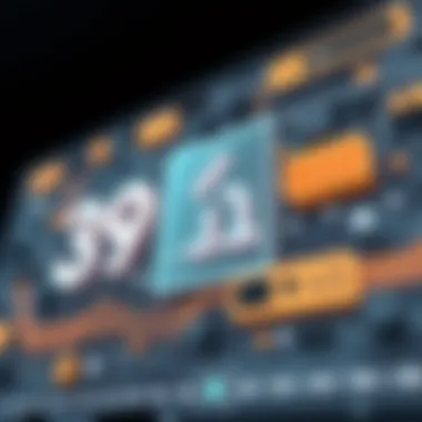 Visual representation of number disguise technology