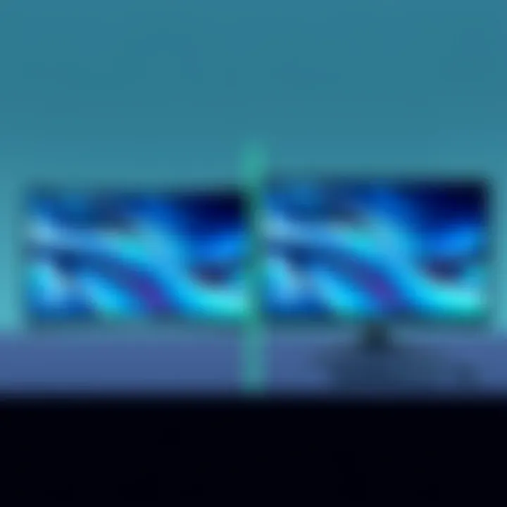 Comparison of gaming monitors in a competitive setting