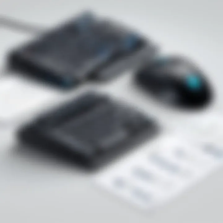 Comparison chart illustrating the advantages of DEX keyboards and mice.