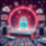 A conceptual representation of domain names shaping online identities