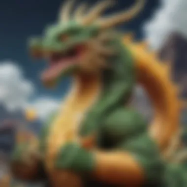 Majestic Shenron granting a wish