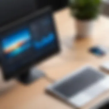 Technology Behind Duet Display Diagram illustrating the technology behind Duet Display and its connectivity options