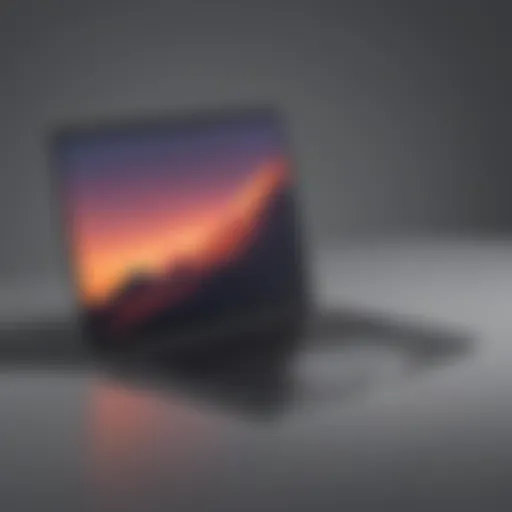 Minimalist laptop with sleek design