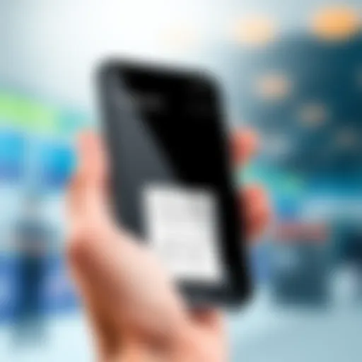 An iPhone displaying an eBook interface