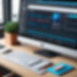 A sleek user interface of a graphic design software alternative