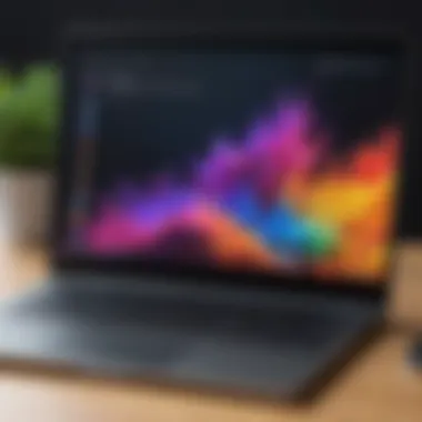 Crystal-Clear Display for Immersive Learning Google laptop screen displaying vibrant educational content