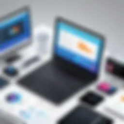 An overview of graphic-making tools for IT professionals showcasing user interfaces
