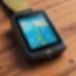 An advanced handheld GPS device showcasing its multifunctional capabilities.