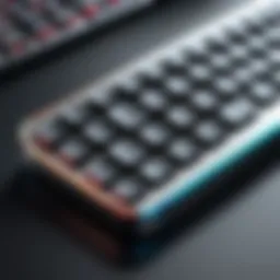 A stylish Bluetooth keyboard designed for iPhone compatibility