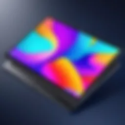 Samsung tablet showcasing vibrant display and sleek design