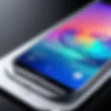 High-resolution display of the latest Samsung phone