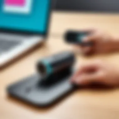 Compact and Versatile Design of Logitech Connect Logitech Connect ConferenceCam showcasing its compact design