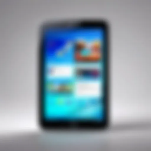 Samsung Galaxy Tab Nook front view showcasing its sleek design