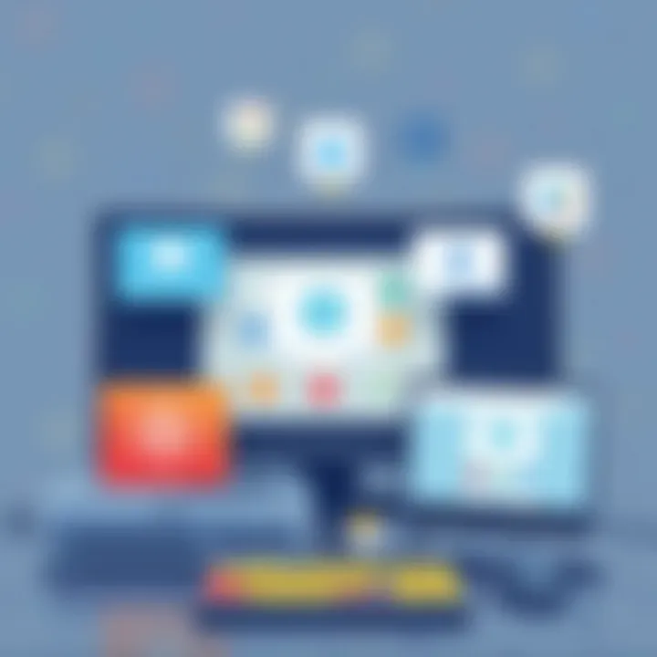 Popular Applications for Screen Sharing An overview of popular screen sharing applications on a digital interface