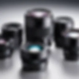 An array of Sigma Z Mount lenses showcasing their sleek design.