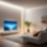 Smart LED light showcasing adaptive brightness features