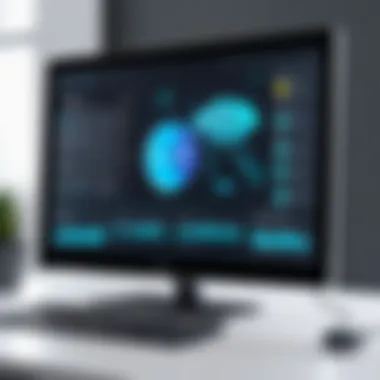 User Interface of a Smart Monitor User interface of a smart monitor demonstrating ease of use
