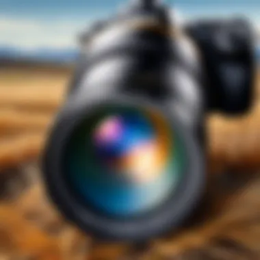 Real-World Application: Photographer's Perspective Photographer using Tamron lens in field