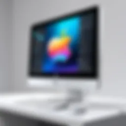 Sleek design of the Apple Mac All-in-One PC