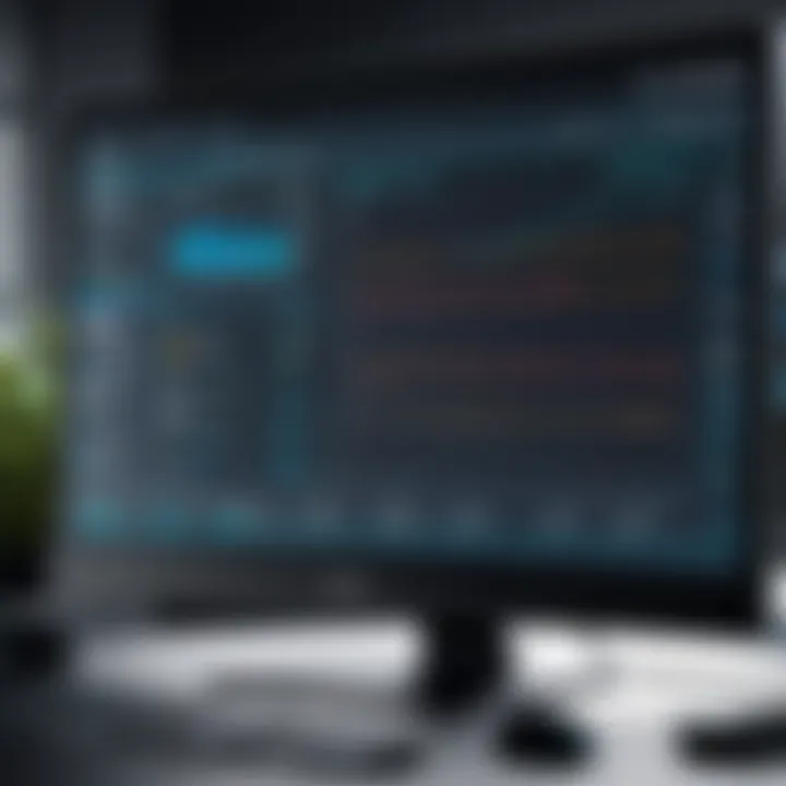 Close-up of monitor specifications and features for gamers.