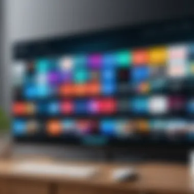A sleek interface of an online TV app showcasing various shows