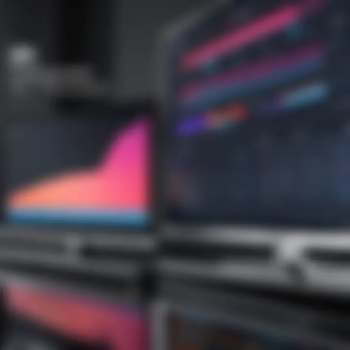 Graph illustrating performance metrics of different streaming services