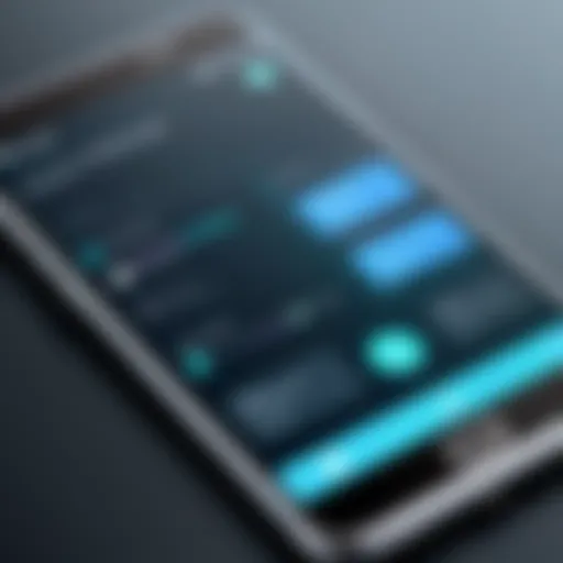 A close-up of a smartphone showcasing its intuitive interface