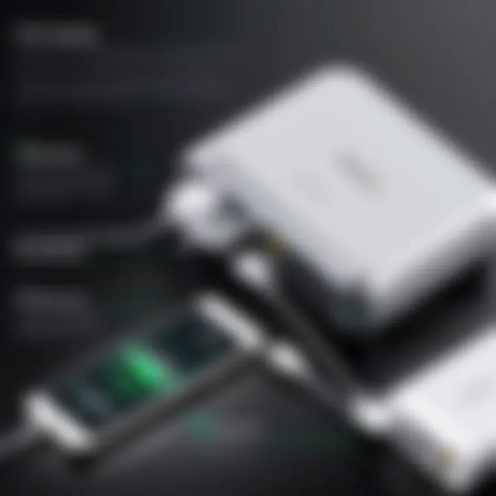 Infographic displaying charging technology advancements