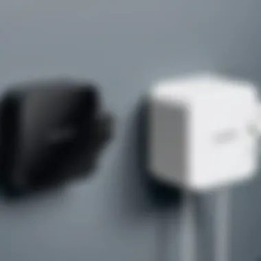 Side-by-side comparison of different wall chargers