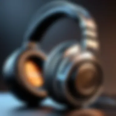 Close-up of SteelSeries headset audio quality features