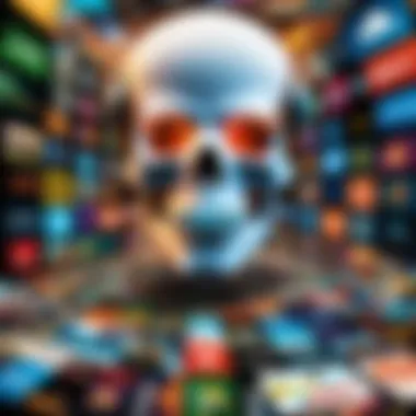 Popular Genres in Free Internet Gaming A collage showcasing popular genres of free internet games