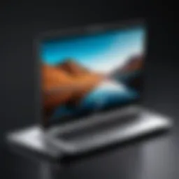 Sleek design of the latest Chromebook model showcasing its modern aesthetics.