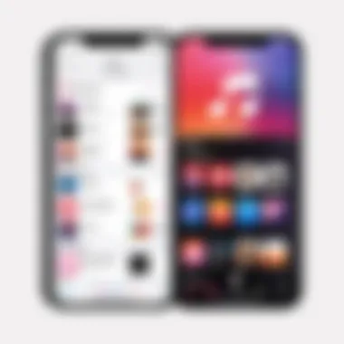 Enhanced User Interface of Apple Music User interface showcasing the new layout of Apple Music