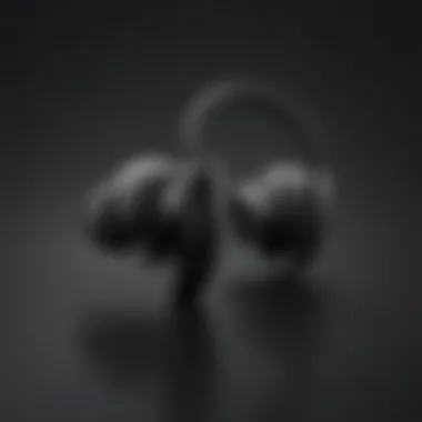 Sleek Black Beauty Sleek and stylish single earbud in black